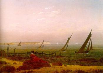 卡斯帕爾 大衛 弗裡德裡希 Woman on the Beach of Rugen 卡斯帕爾 大衛 弗裡德裡希 Woman on the Beach of Rugen